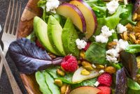 Summer Fruit Salad with Goat Cheese & Pistachios for Entertaining