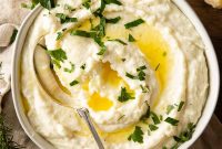 Creamy Boursin Mashed Potatoes with Garlic and Herbs