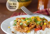 Slow Cooker Tex-Mex Shredded Chicken for Tacos and Bowls