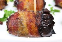 Crispy Air Fryer Bacon-Wrapped Dates Stuffed with Goat Cheese