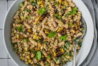 Elote Pasta Salad Inspired by Mexican Street Corn