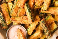 Keto Air Fryer Zucchini Fries Recipe for Low-Carb Snacks