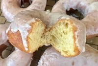 Crispy Fried Sourdough Donuts with Vanilla Glaze