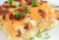 Crispy Bacon and Hash Brown Breakfast Casserole