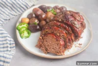 Thai-Style Crock Pot Meatloaf with Spicy Peanut Glaze