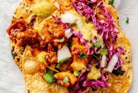 Sticky Chipotle Chicken Tacos with Smoky Lime Slaw