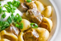 Gluten-Free Homemade Beef Stroganoff Recipe for Dinner