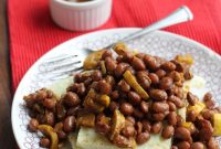 Black-Eyed Peas with Corn Grit Cakes Recipe