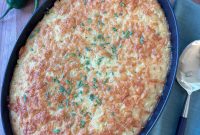 Creamy Baked Jalapeño Cheddar Corn Pudding Recipe from Scratch