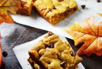 Pumpkin Chocolate Chip Cookie Bars Recipe — Soft, Chewy Squares