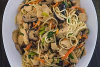 Chicken and Mushroom Longevity Noodles Recipe