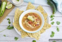 Slow-Cooked Spicy Chicken Tortilla Soup with Crispy Toppings