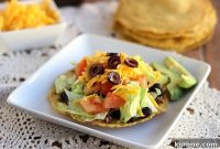 Crispy Baked Tostadas with Seasoned Chicken and Fresh Salsa