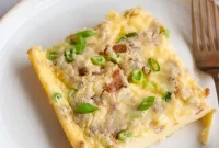 Cottage Cheese Frittata with Eggs and Herbs