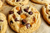 Chewy Caramel Chocolate Chip Cookies You’ll Crave
