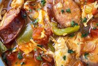 Crockpot Cajun Turkey Sausage Soup (Video Recipe)