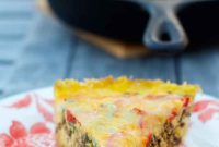 Spaghetti Squash Crust Quiche with Savory Paleo Filling