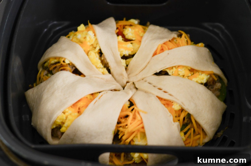 Quick Air Fryer Breakfast Ring Recipe for Busy Mornings 7 air fryer breakfast ring