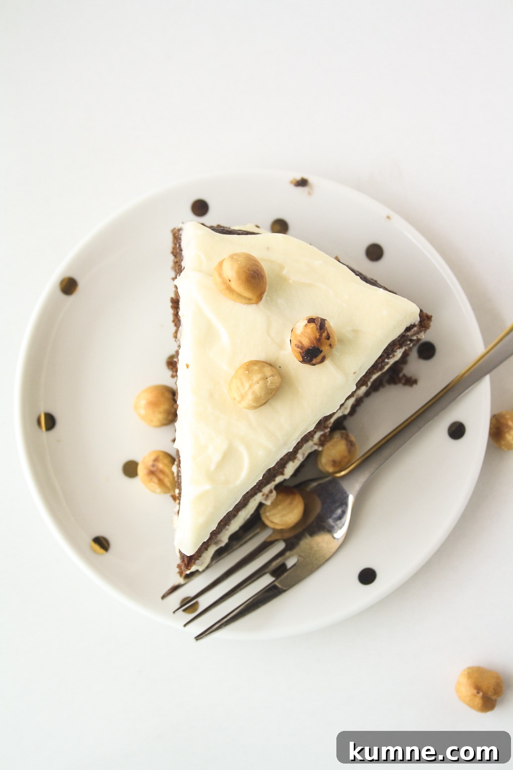 Decadent Chocolate Hazelnut Layer Cake Recipe 3 Moist chocolate cake filled with hazelnuts, layered with a hazelnut cream cheese frosting!