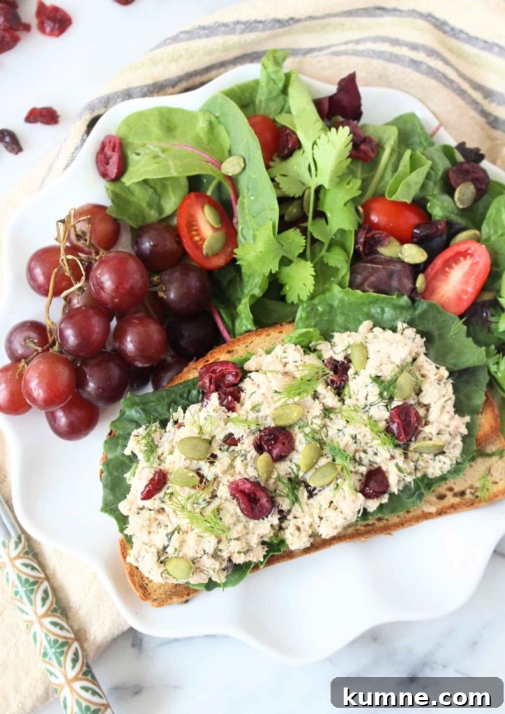 Healthy Tuna Salad with Cranberries