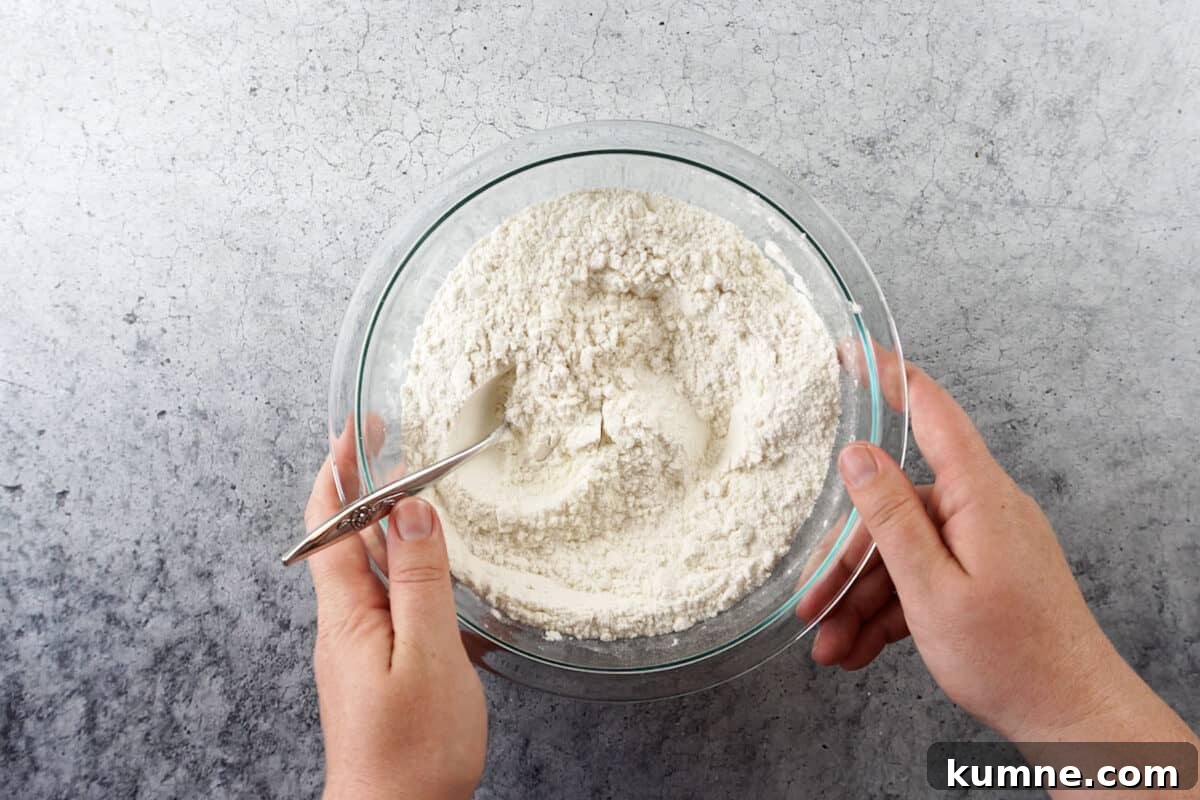 flour mixture in bowl