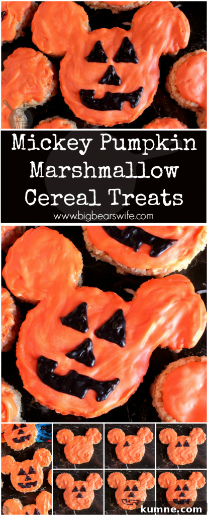 Mickey Pumpkin Marshmallow Cereal Treats Recipe 13 Mickey Pumpkin Marshmallow Cereal Treats