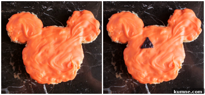 Mickey Pumpkin Marshmallow Cereal Treats Recipe 6 Mickey Pumpkin Marshmallow Cereal Treats