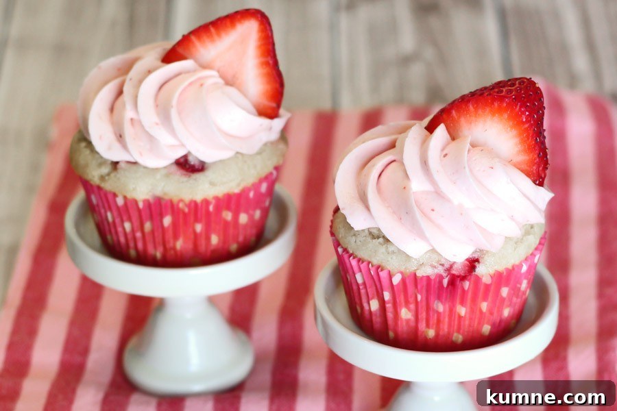 Gluten-Free Vegan Strawberry Vanilla Cupcakes Recipe 3 gluten free vegan strawberry vanilla cupcakes1