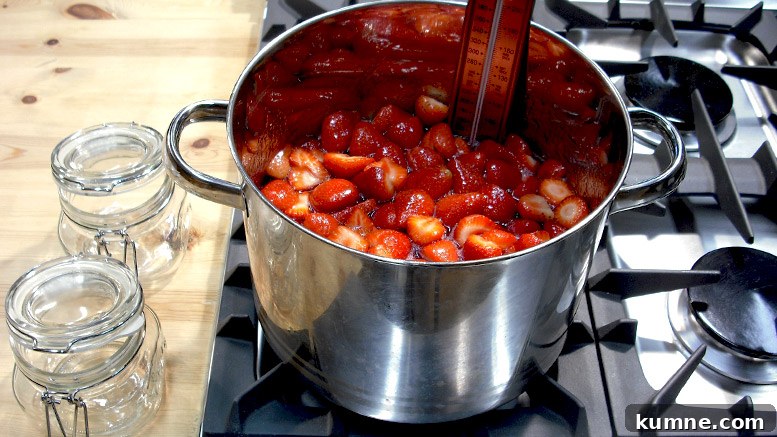 Ready To Boil The Strawberry Jam