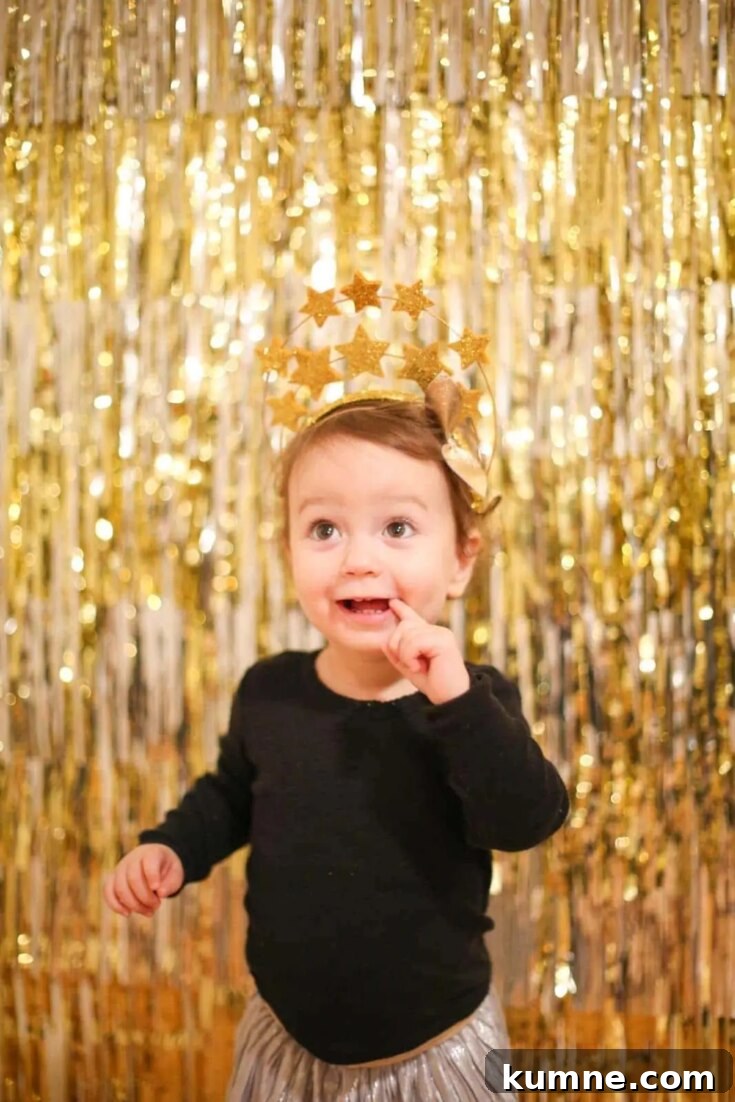 Image for Make a Sparkly New Year Backdrop in Five Minutes