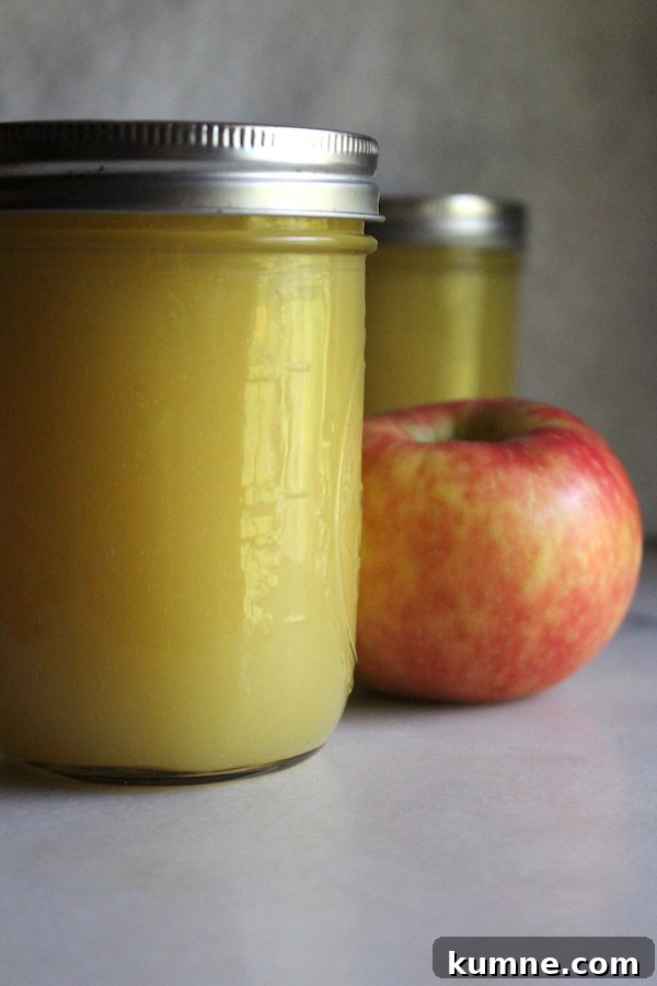 Canning applesauce at home