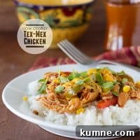 Slow Cooker Tex-Mex Chicken on Taste and Tell