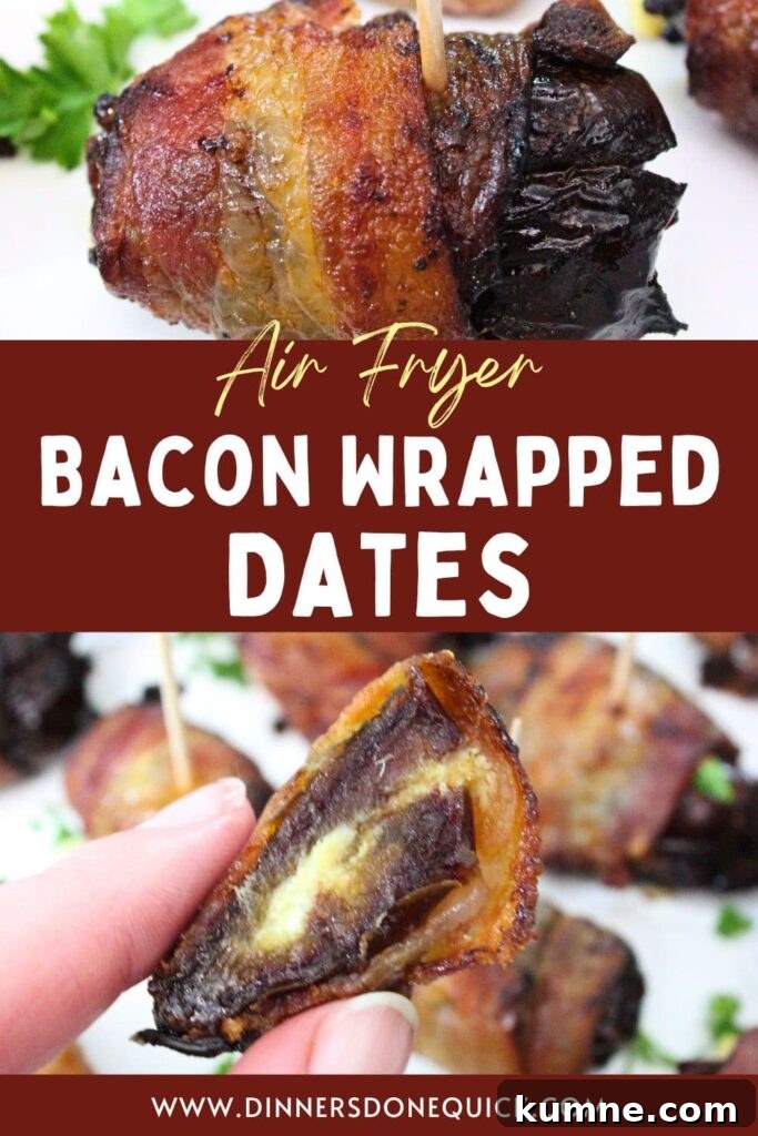 Crispy Air Fryer Bacon-Wrapped Dates Stuffed with Goat Cheese 20 air fryer bacon wrapped dates recipe dinners done quick pinterest