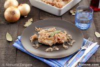 Sweet and Sour Tuna with Caramelized Onions and Rice