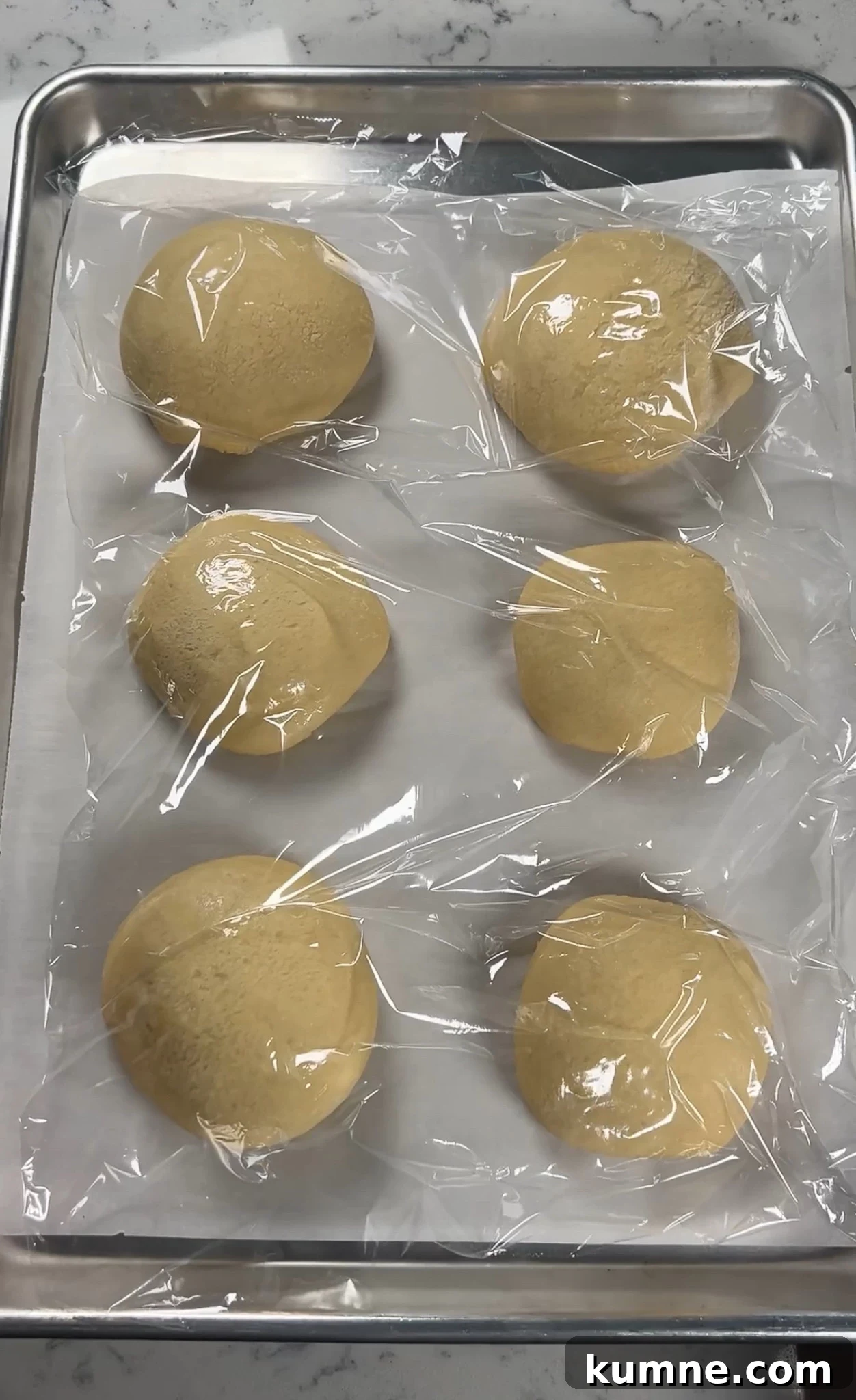 Salted Caramel Hazelnut Fastelavnsboller Recipe 15 Buns after rising.