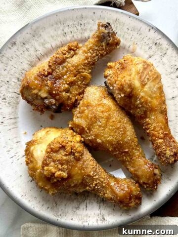 plate of fried chicken marinated with shrimp paste.