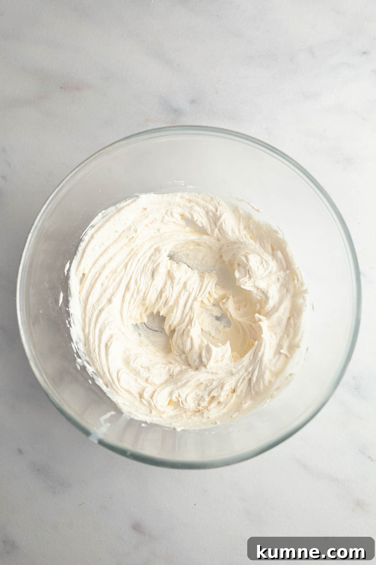 Moist Chocolate Cupcakes with Cream Cheese Frosting Recipe 8 Whipped cream in a bowl.