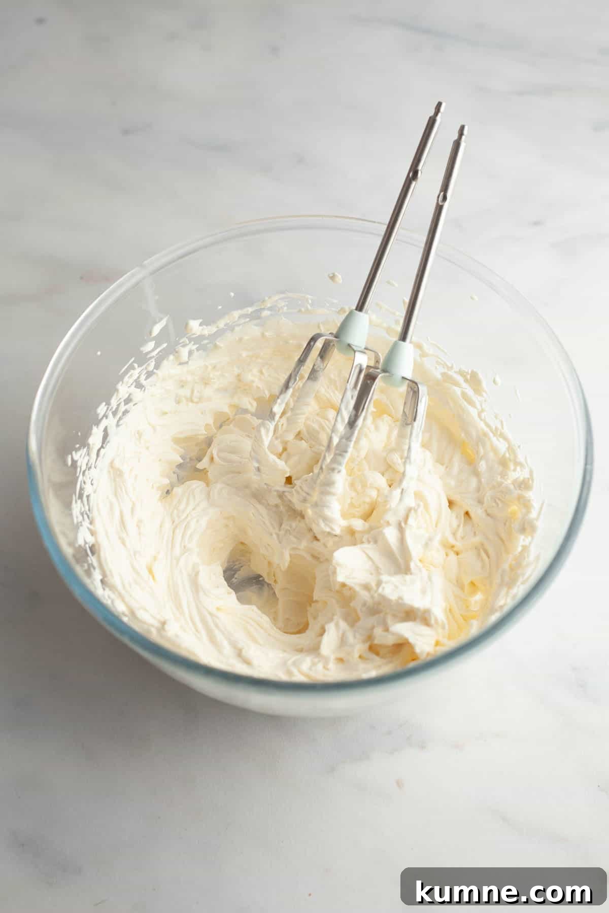 Moist Chocolate Cupcakes with Cream Cheese Frosting Recipe 9 Cream cheese frosting in a bowl.