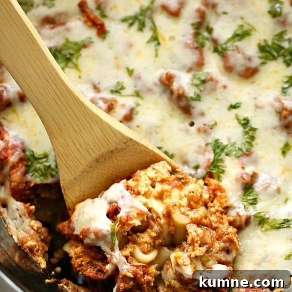10 Make-Ahead Slow Cooker Freezer Meals You Can Prep in 90 Minutes 5 Lasagna in the slow cooker being dished out with wooden spoon