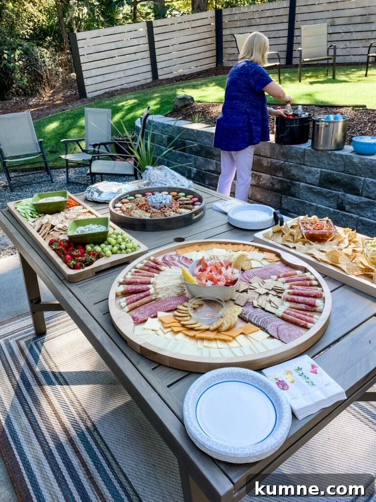 5 Essential Hosting Tips to Impress Your Guests 2 A spread of boards - one of Marie's Easy Hosting Tips