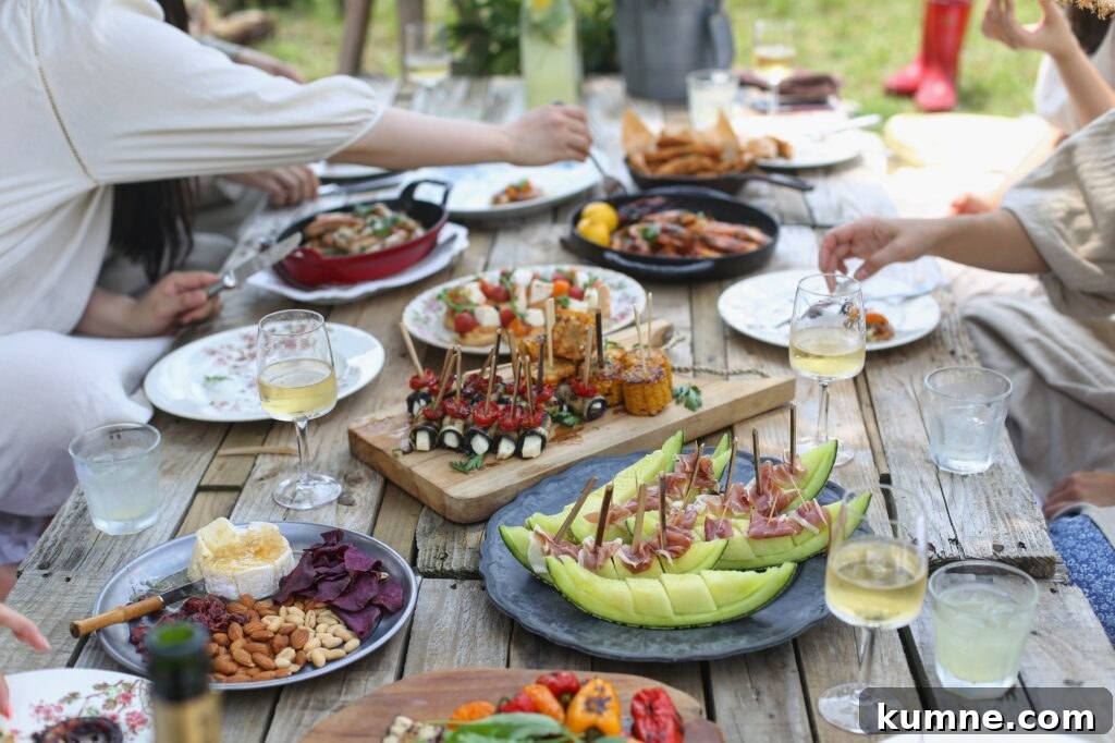 5 Essential Hosting Tips to Impress Your Guests 3 A picnic table with dishes