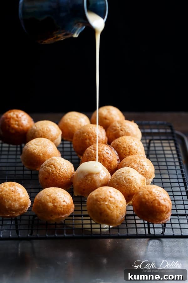 Maple-Glazed Apple Fritter Donut Holes Recipe 2 Maple Glazed Apple Fritter Donut Holes