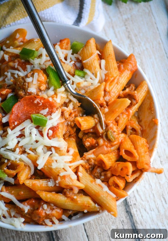 Served pizza pasta