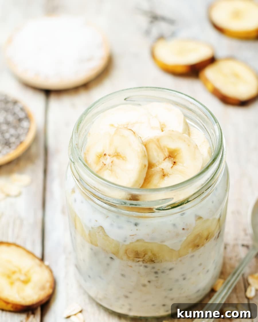 High Protein Overnight Oats Recipes including banana