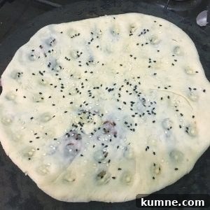 Keema Naan with seeds
