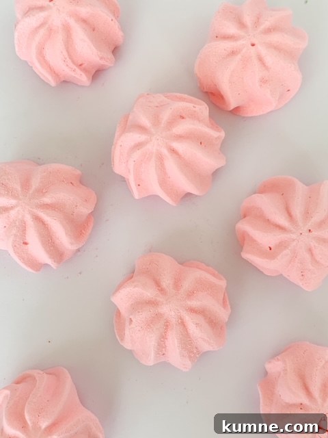 cherry jello meringues
