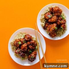 General Tso’s Cauliflower Recipe — Crispy Gochujang-Style Stir-Fry 2 General Tsos Cauliflower on a plate