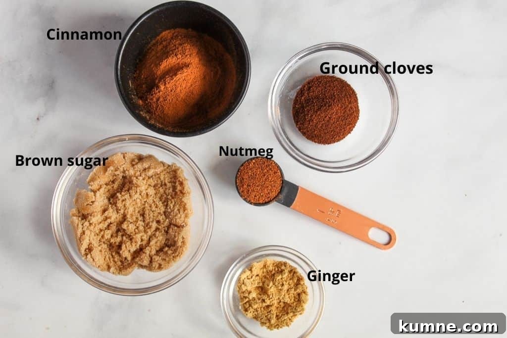 Light, Tender Gluten-Free Gingerbread Recipe for Moist Flavor 4 gingerbread mix ingredients on a counter