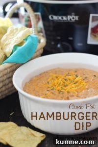 Crock Pot Hamburger Dip