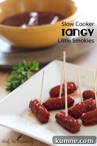 Slow Cooker Tangy Little Smokies